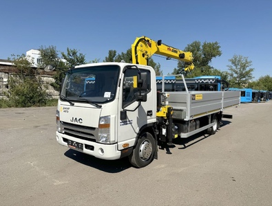 JAC N90 (9т) КМУ HYVA 3.2 E3 (3т) БОРТ АЛЮМИНИЙ 6,2×2,55×0,6 м